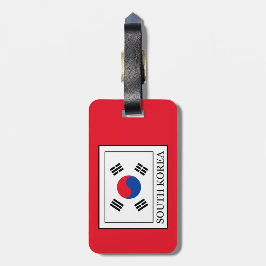 Zuid-Korea Bagagelabel (Achterkant verticaal)