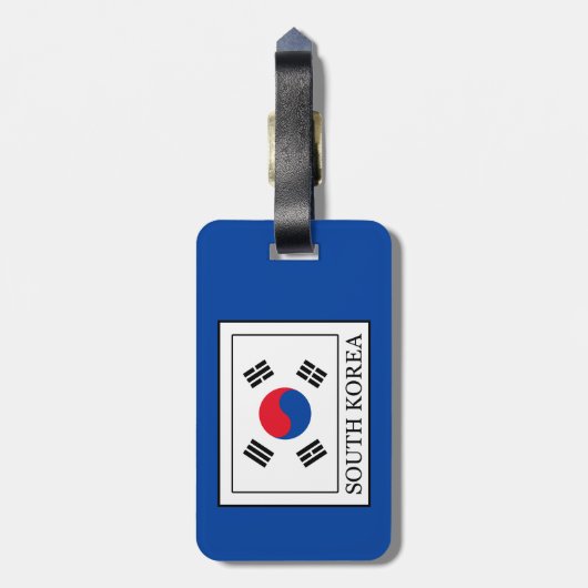 Zuid-Korea Bagagelabel (Achterkant verticaal)