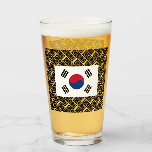 ZUID-KOREA BEER GLAS (Voorkant gevuld)