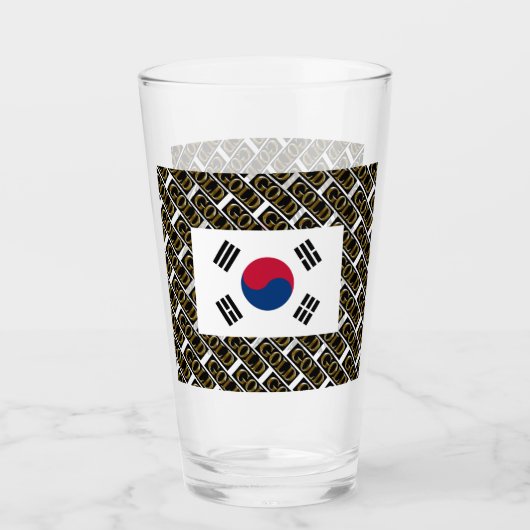 ZUID-KOREA BEER GLAS (Voorkant)