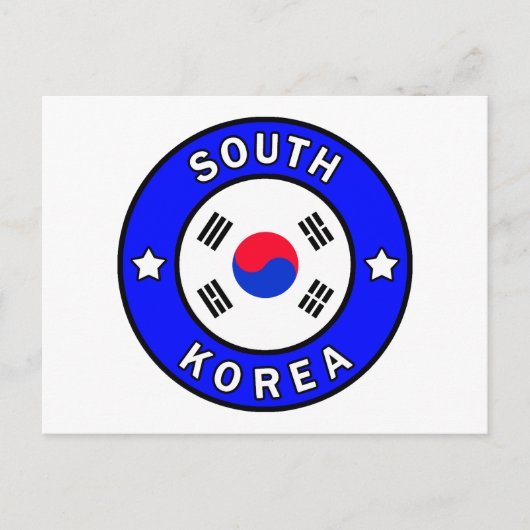 Zuid-Korea Briefkaart (Voorkant)