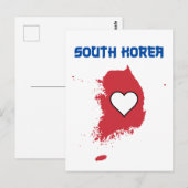 Zuid-Korea Briefkaart (Voorkant / Achterkant)