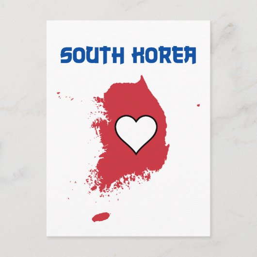 Zuid-Korea Briefkaart (Voorkant)