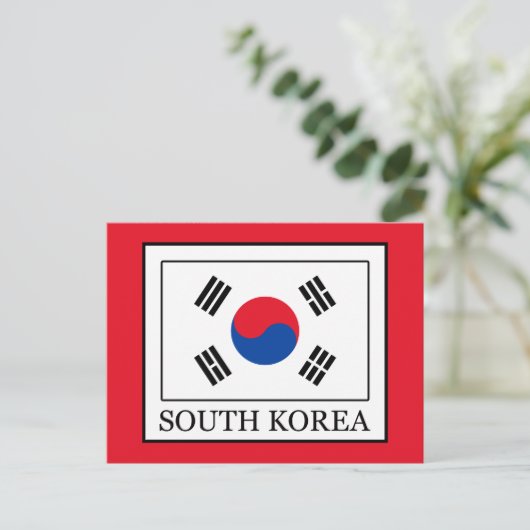 Zuid-Korea Briefkaart (Staand voorkant)