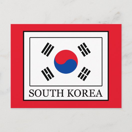 Zuid-Korea Briefkaart (Voorkant)