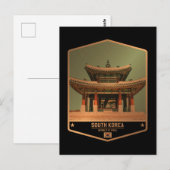 Zuid-Korea Briefkaart (Voorkant / Achterkant)