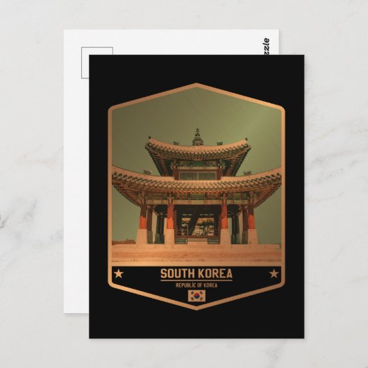 Zuid-Korea Briefkaart (Voorkant / Achterkant)