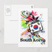 Zuid-Korea Briefkaart (Voorkant / Achterkant)