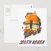 Zuid-Korea Briefkaart (Voorkant / Achterkant)