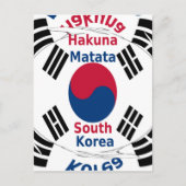 Zuid-Korea Briefkaart (Voorkant)