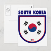 Zuid-Korea Briefkaart (Voorkant / Achterkant)