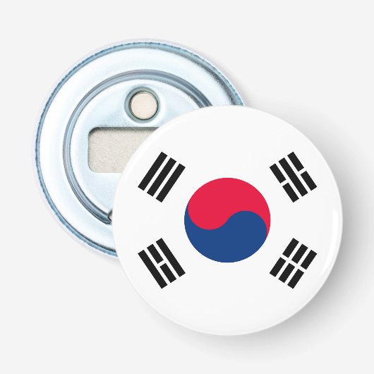 Zuid-Korea Button Flesopener (Voorkant)