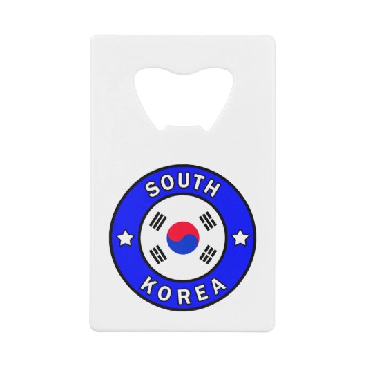 Zuid-Korea Creditkaart Flessenopener (Voorkant)