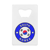 Zuid-Korea Creditkaart Flessenopener (Achterkant)