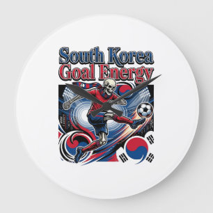 Zuid-Korea Doel Energie Skelet Aanvaller Naties B Grote Klok