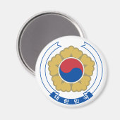 Zuid-Korea Embleem Magneet (Voorkant / Achterkant)
