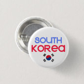 Zuid-Korea en een Zuid-koreaanse vlag Ronde Button 3,2 Cm (Voorkant /achterkant)