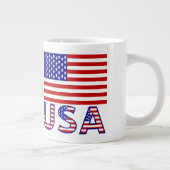 Zuid-Korea en VS Vlaggen Grote Koffiekop (Rechts)