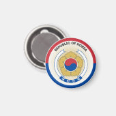 Zuid-Korea Erfgoed Embleem Magneet (Voorkant / Achterkant)