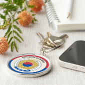 Zuid-Korea Erfgoed Embleem Sleutelhanger (Zijkant)