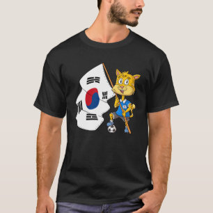 Zuid-Korea fan kat T-shirt