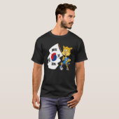 Zuid-Korea fan kat T-shirt (Voorkant volledig)