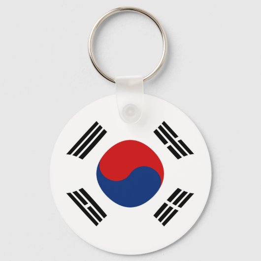 Zuid-Korea Fisheye Flag Sleutelhanger (Voorkant)