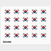 Zuid-Korea Fisheye Vlag Sticker (Vel)
