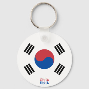 Zuid-Korea Flag Charming Patriottic Sleutelhanger
