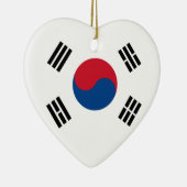 Zuid-Korea Flag Heart Ornament (Rechts)