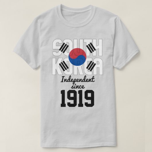 Zuid-Korea Flag Independence Celebration T-shirt (Design voorkant)