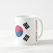 ZUID-KOREA FLAG KOFFIEMOK (Voorkant rechts)
