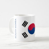 ZUID-KOREA FLAG KOFFIEMOK (Voorkant links)