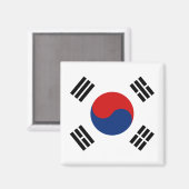 Zuid-Korea Flag Magnet (Voorkant / Achterkant)