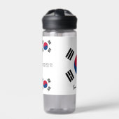 Zuid-Korea fles, patriottische Koreaanse vlag Waterfles (Voorkant)