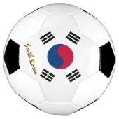 Zuid-Korea Football en Koreaanse vlag / sport Voetbal (Gedraaid)