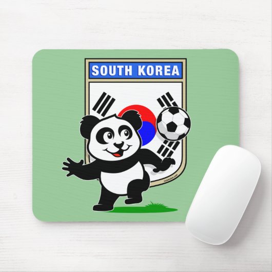 Zuid-Korea Football Panda Muismat (Met muis)