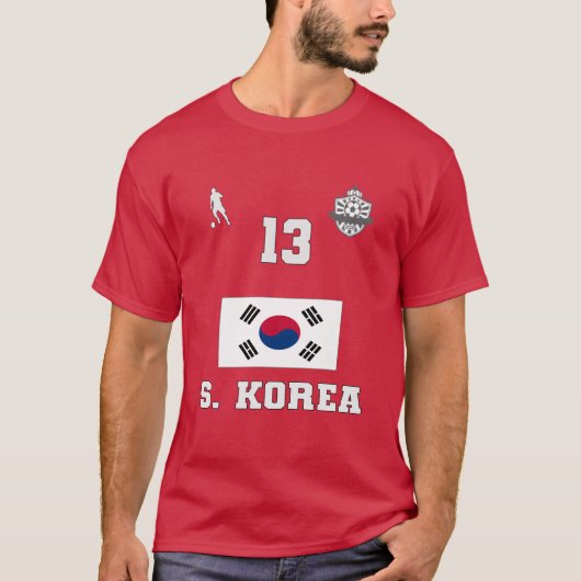 Zuid-Korea Football Voetbal Nationaal Team T-Shirt (Voorkant)