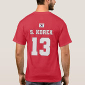 Zuid-Korea Football Voetbal Nationaal Team T-Shirt (Achterkant)