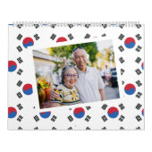 Zuid-Korea | Foto invoegen 한국 달력 Koreaanse vlag 20 Kalender (Hoes)