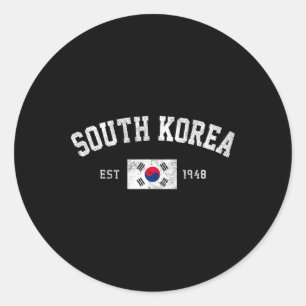 Zuid-Korea Geschat. 1948 Zuid-Koreaanse vlag onafh Ronde Sticker