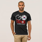 Zuid-Korea Go Reds World Cup Black T-Shirt (Voorkant volledig)
