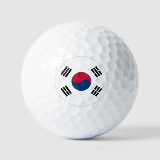 Zuid-Korea Golf Balls, Koreaanse vlaggenpatriotten Golfballen (Voorkant)