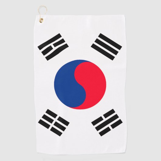 Zuid-Korea Golf Towel Golfhanddoek (Voorkant)