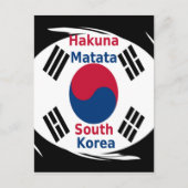 Zuid-Korea Hakuna Matata Art Print/Graphic Briefkaart (Voorkant)