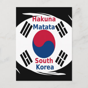 Zuid-Korea Hakuna Matata Art Print/Graphic Briefkaart