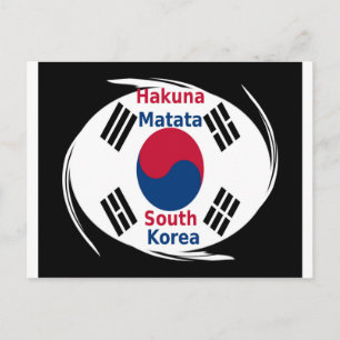 Zuid-Korea Hakuna Matata Art Print/Graphic Briefkaart