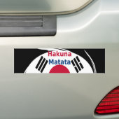 Zuid-Korea Hakuna Matata Art Print/Graphic Bumpersticker (Op auto)