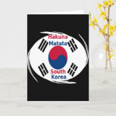 Zuid-Korea Hakuna Matata Art Print/Graphic Kaart (Gele Bloem)