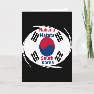 Zuid-Korea Hakuna Matata Art Print/Graphic Kaart